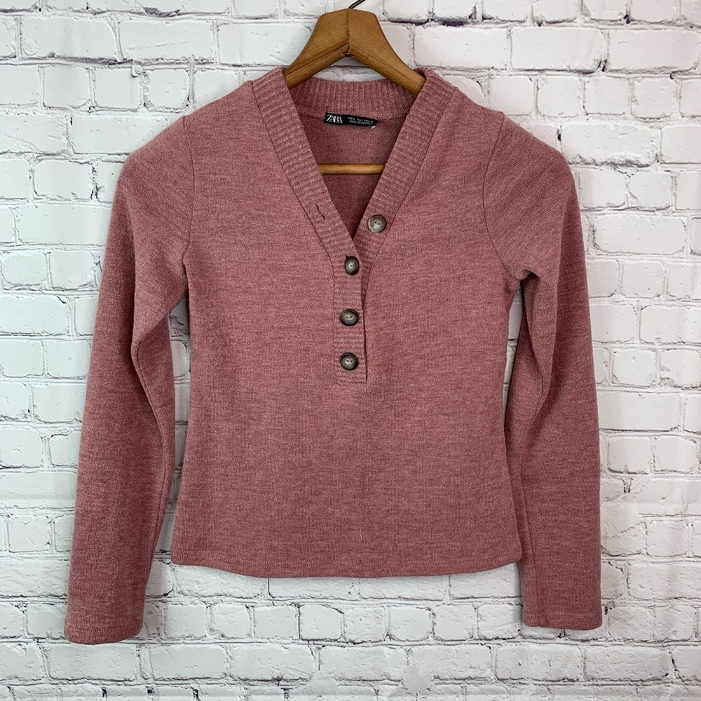 🌈3X$25⚡️Zara Button Down Sweater Blouse Small
